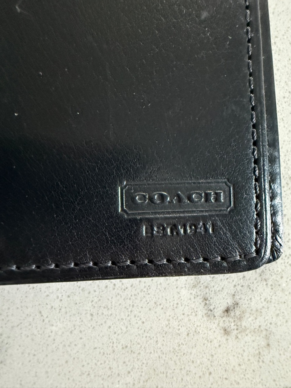 Coach Black Leather Travel Wallet Passport Cover - Picture 6 of 6
